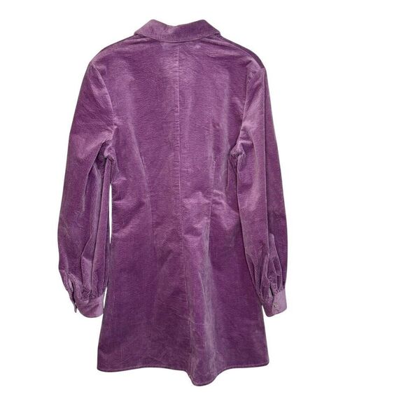 SAMSOE SAMSOE Mini Dress Size Small Purple Jasper Corduroy - Picture 3 of 11